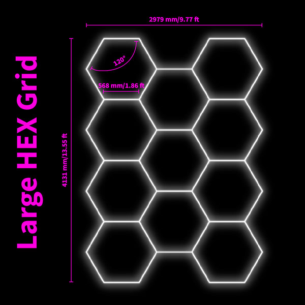 LED Hex Grid